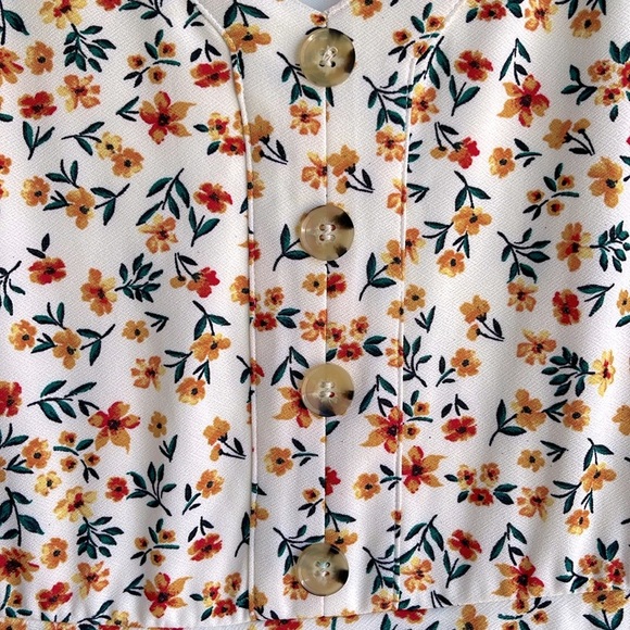 Floral sundress romantic beachy cute fairycore cottagecore size S - Picture 4 of 5